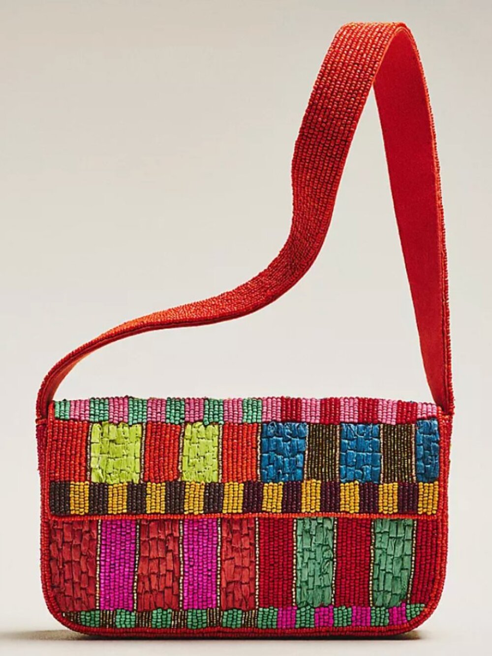 *Anthropologie* Fiona Beaded Purse: Colorful Raffia - NEW! - Viral Shoulder Bag!